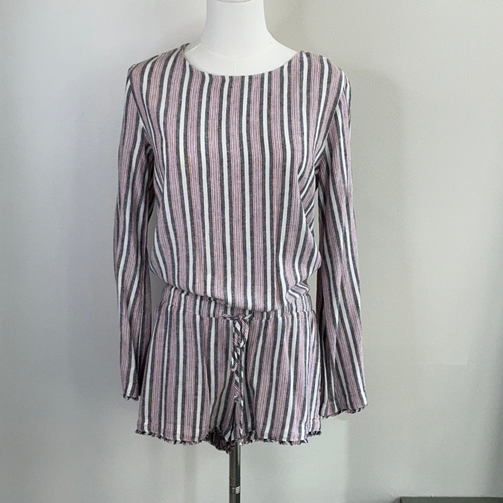 Cloth & Stone Anthropologie Striped Romper - Size XS (125)